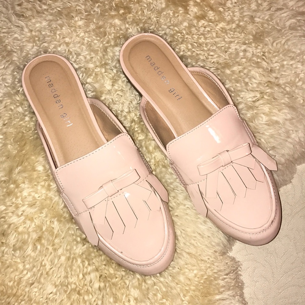 Madden Girl Baby pink mules